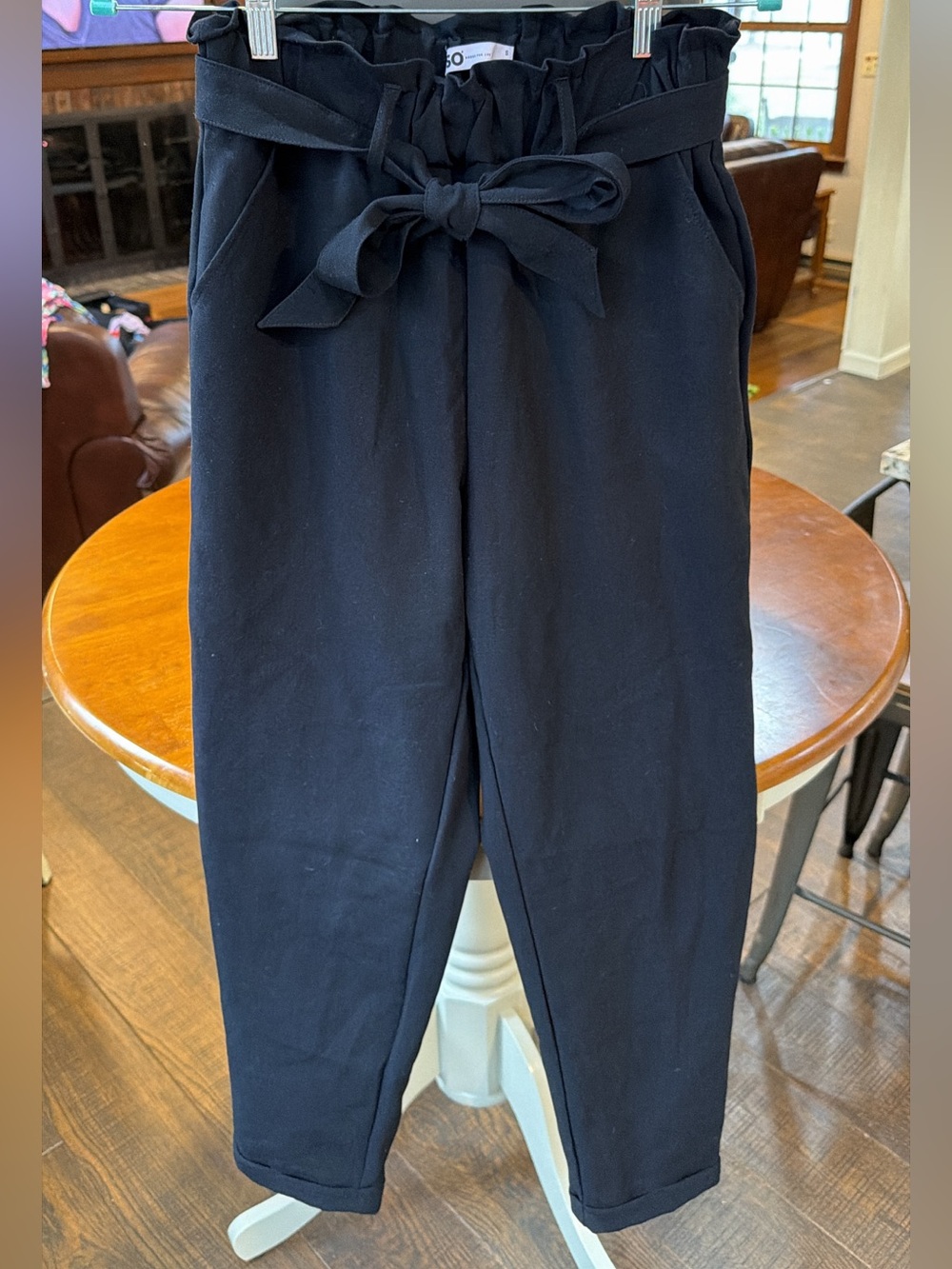 SO black dressy jogger pants